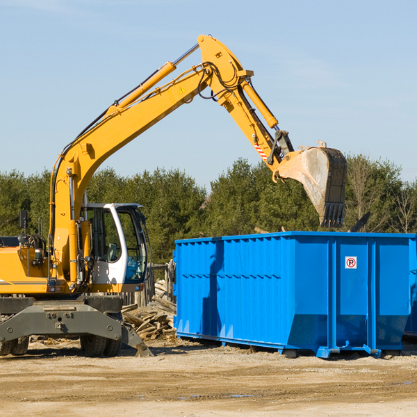 are there any restrictions on where a residential dumpster can be placed in Fairfax City County Virginia